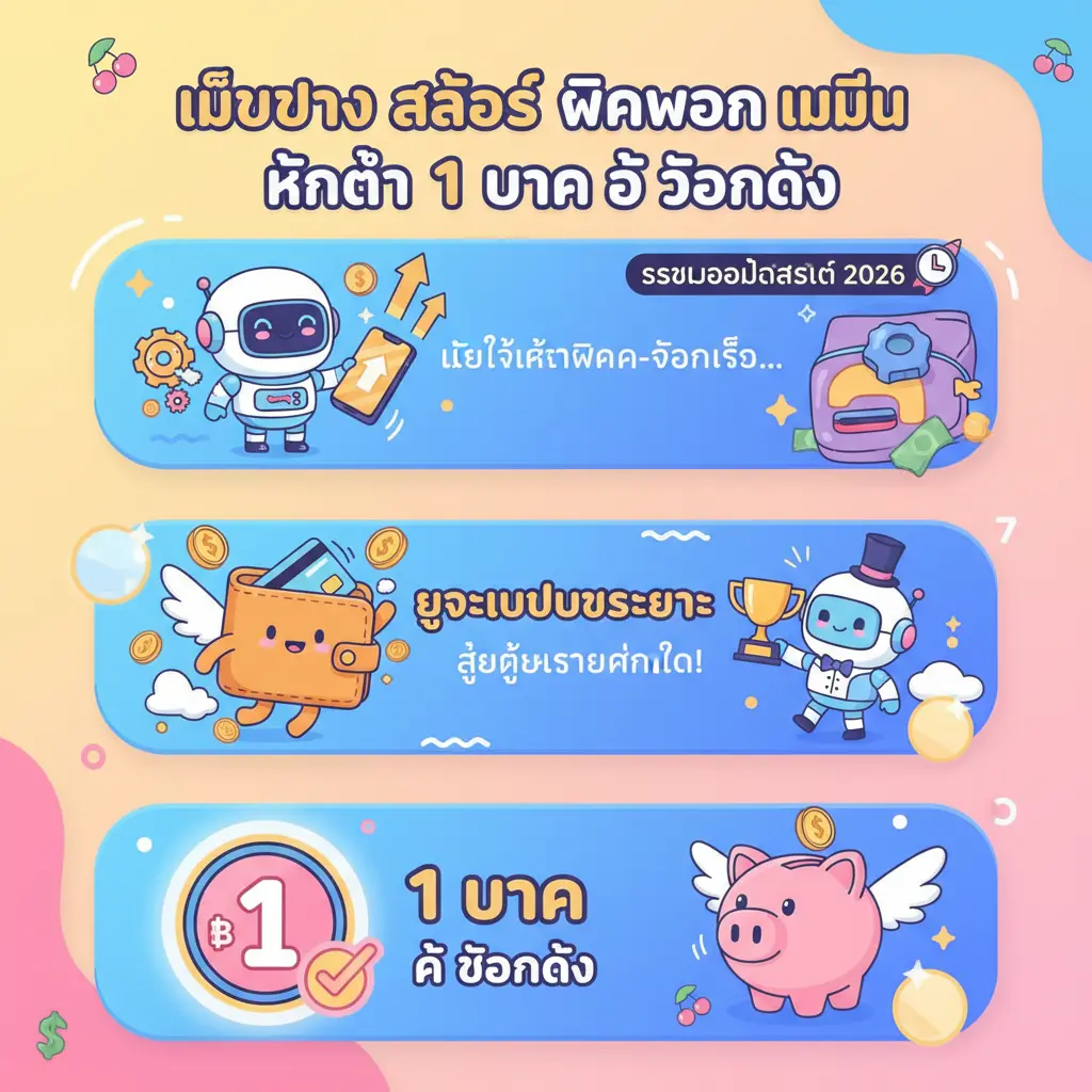 เว็บตรง สล็อต ฝากถอน ไม่มี ขั้นต่ำ 1 บาท ก็ ถอนได้ - เว็บสล็อต